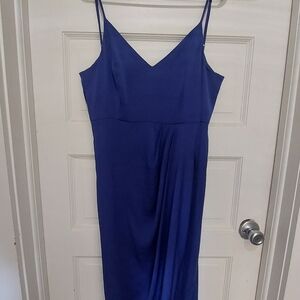 Express Royal Blue Strapless Dress